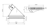 Schmaler Diffuser