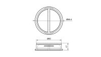 Netzadapter-Deckel