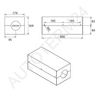 Stainless steel installation box for Autoterm Air 2D (formerly Planar 4D)