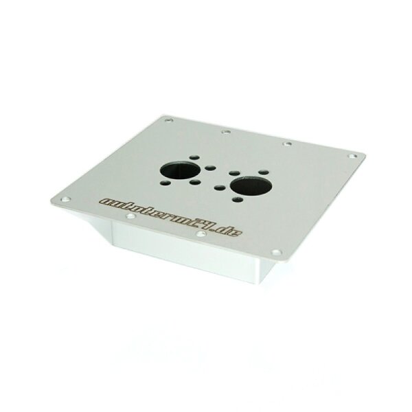 Installation flange for air heaters for floors up to 40 mm, stainless steel