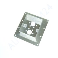 Installation flange for air heaters for floors up to 40 mm, stainless steel