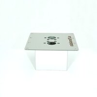Installation flange for air heaters for floors up to 80 mm, stainless steel